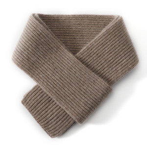 羊绒围巾男女通用秋冬季纯色针织围脖韩版短款时尚百搭儿童小围巾