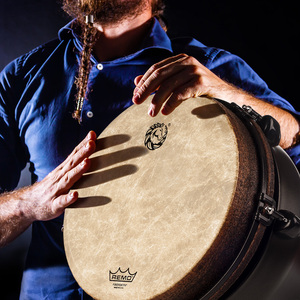 瑞盟remo鼓皮乾韵12寸大师非洲鼓专业流行伴奏手鼓成人初学丽江