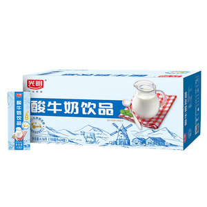 【3月生产】光明原味酸牛奶饮品早餐牛奶190mlx24盒整箱批发