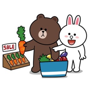 000人付款淘宝网红店装饰雕塑line friends布朗熊妮可兔卡通玻璃钢