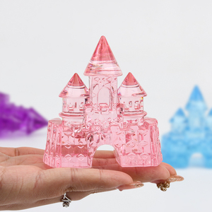 儿童宝石玩具钻石水晶城堡亚克力塑料摆件大号装饰小女孩公主礼物