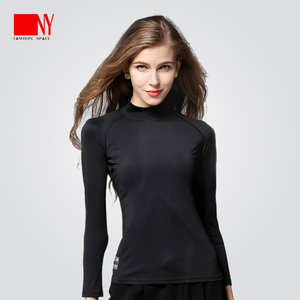 舞女高领摩登舞舞服上衣7分袖舞蹈服国标舞练功练舞服ny旗舰店196