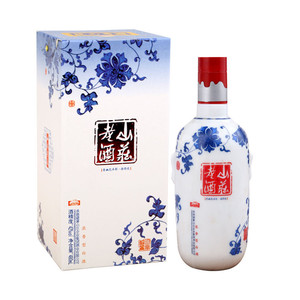 承德特产 平泉山庄老酒避暑山庄青花瓷白酒38度480ml*6瓶整箱包邮