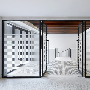 定制磨砂透明条纹玻璃贴纸防撞公司办公室玻璃门贴纸推拉门腰线贴