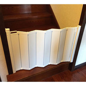 i楼梯挡板可伸缩婴儿童安全门栏楼梯护栏宠物狗门栏杆折叠高围栏