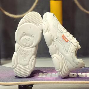 正品小熊女鞋迈耐克斯文官网aj秋冬季小白运动老爹鞋休闲保暖加绒