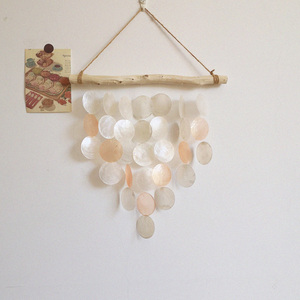 映月 天然贝壳风铃编织手工ins卧室挂饰咖啡店橱窗装饰民宿壁饰