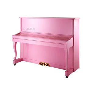 卡哇伊的粉色立式钢琴 粉色立式钢琴定做 儿童钢琴小孩教学用琴