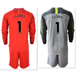 20-21新款英超热刺守门员主场长袖足球服1号洛里斯球衣门将服印号
