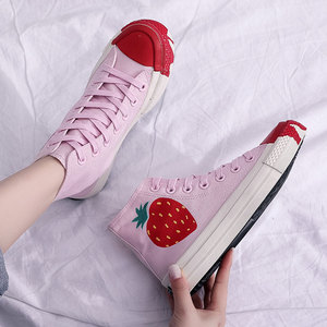 少女心鞋子草莓