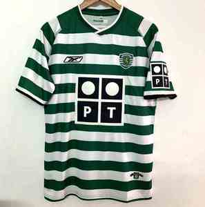 老款球衣0304赛季里斯本竞技主场28号c罗短袖足球服上衣