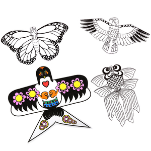 涂鸦白色儿童清新小号材料动物造型风筝小型燕子滑翔成人男孩公主