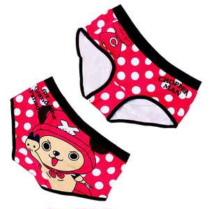 卡通女士三角裤纯棉可爱海贼王乔巴路飞哆啦a梦印花个性女生内裤