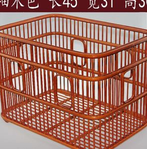 长方形毛巾筐酒店宾馆卫生间布草筐脏衣篮竹编浴室 收纳筐 布草框