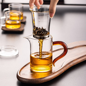 玻璃红茶泡茶壶加厚耐热茶水分离过滤冲茶器家用绿茶功夫茶小茶壶