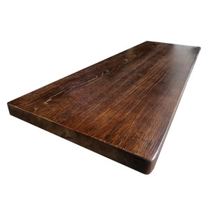 深胡桃色木板定制实木书桌板一字板餐桌长条木板长方形板子松木板