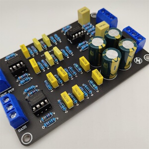 电子 主动式电子分频器 电子分频模块二分频ne5532前级芯片