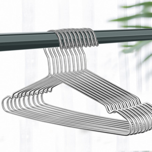 家用衣挂钩成人不锈钢凉晾衣架晒衣服铁撑子宿舍用铁挂钩防滑衣架