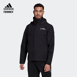 阿迪达斯adidas terrex 男子户外防水冲锋衣外套gi7296 gu6485