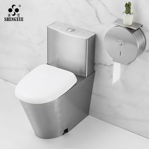 圣雪304不锈钢马桶坐便器卫生间抽水座便器节水大口径防臭大便器