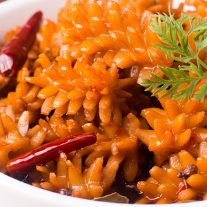 麻辣鱿鱼花即食海鲜卤味熟食休闲零食香辣鱿鱼罐装宁波舟山特产