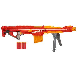 孩之宝NERF热火红狙战神发射器MEGA 软弹枪男孩玩具枪A4487美版