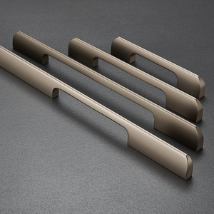 香槟色拉手橱柜门衣柜门大拉手抽屉柜门轻奢加长拉手铝合金