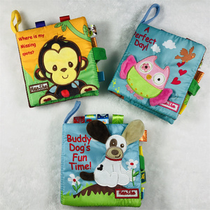 婴幼儿带响纸布书