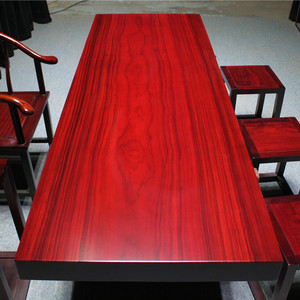 非洲花梨木茶桌茶台巴花红花梨大板茶板实木原木红木办公桌1米8 2