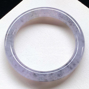 七小匠天然缅甸老坑a货翡冰种翠冰紫乌鸡圆条福镯翡翠手镯56圈口