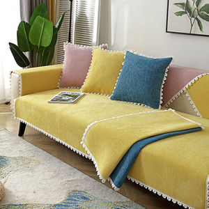 北欧轻奢皮沙发垫套罩四季通用简约现代防滑盖布坐垫子靠背巾防尘