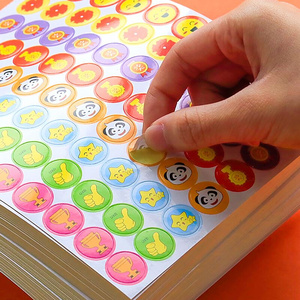 幼儿园大班孩子奖励贴大号脸部贴纸小红花表扬贴一年级立体贴画