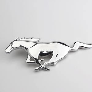 3t野马前中网标中网马标电镀标前脸车标标志原车尺寸安格洛汽车用品