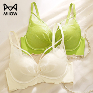 猫人内衣女小胸聚拢防下垂上托显大性感品牌专柜正品调整型文胸罩