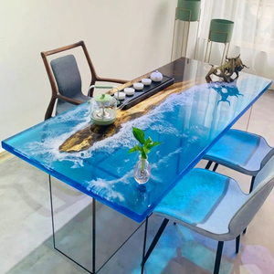 环氧树脂胶河流桌实木桌面大板原木茶桌茶几海岸线茶台1米8桌子