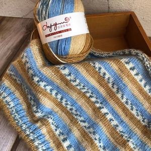 彩色段染喜洋洋手工编织自动花色中粗毛线团儿童宝宝秋冬毛衣线球