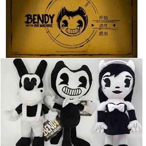 200人付款淘宝班迪与墨水机器公仔毛绒玩具娃娃幽灵玩偶搞怪万圣节