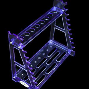 塑料梯形吸管架 玻璃刻度移液管架 18支装 多功能吸管架 T型斜架