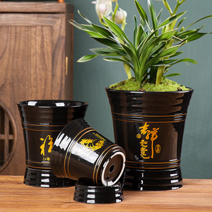 君子兰桌面花盆陶瓷大号特价绿植创意绿萝个性简约多肉花盆清仓