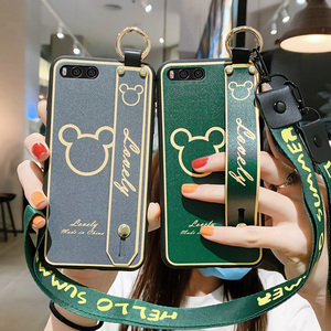 适用于小米6手机壳软壳xiaomi磨砂外壳硅胶简约腕带文艺时尚彩绘潮牌