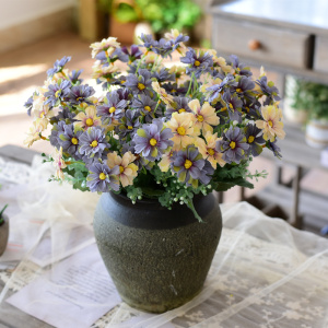 小雏菊仿真花野菊花小清新花束套装塑料假花绢花餐桌摆件摄影道具