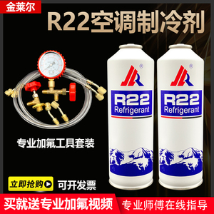 R22制冷剂冷媒氟利昂家用空调雪种加氟工具套装小瓶 制冰机氟利昂