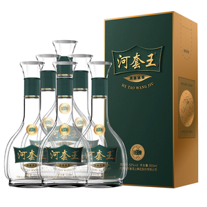河套酒业河套王经典52度高度浓香型白酒500ml*6瓶整箱装商务送礼