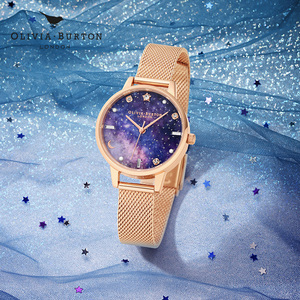 [新品]oliviaburton手表女 紫色星空女士手表小众石英表 国内现货