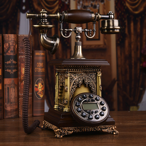 欧式复古电话机时尚创意家用办公座机固话老式仿古无线插卡电话