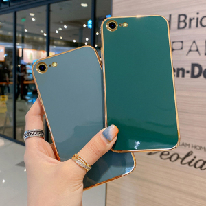 适用于苹果6splus手机壳新款电镀iphone6全包防摔6s直边6plus抖音同款