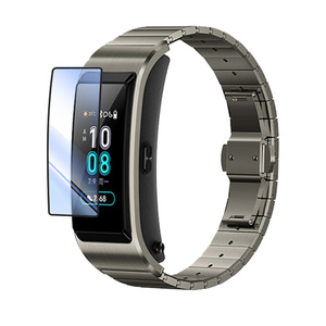 华为手环b5贴膜手表钢化软膜手环b5全覆盖复合黑框b五高清无气泡无白