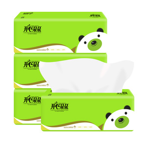 d开心朵朵抽纸巾餐厅餐巾纸四层加厚卫生纸小包装抽纸