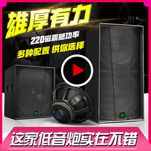 GLY S15寸专业HIFI大功率KTV单双18寸音箱户外大型舞台演出酒吧重低音炮无源单十五寸十八寸发烧超低婚庆低频