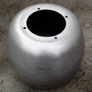 爆品1060铝制屏蔽罩数控旋压模具费之一   数控旋压对外加工